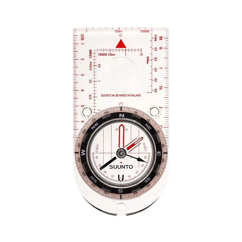 Boussole à plaque transparente Suunto M-3 G avec capsule graduée et échelles de carte