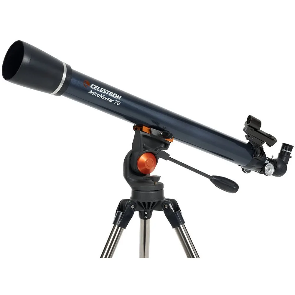 Lunette Celestron AstroMaster 70AZ sur sa monture azimutale