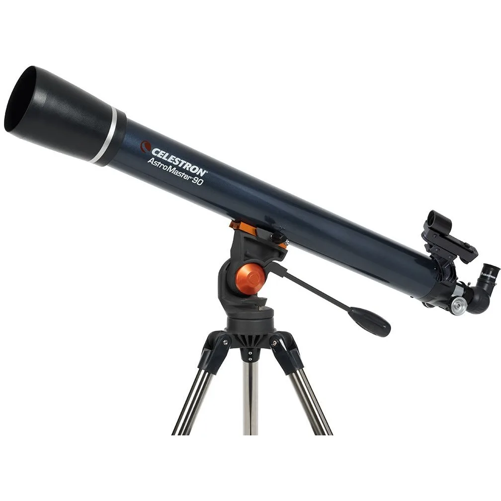 Lunette Celestron AstroMaster 90AZ sur monture azimutale à poignée