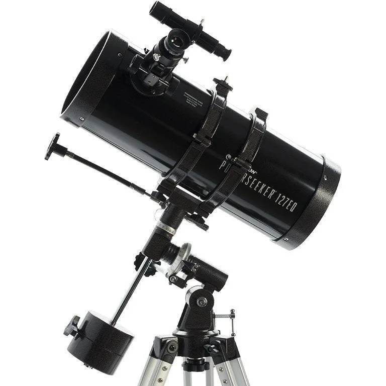 Télescope Celestron PowerSeeker 127EQ, tube noir sur monture équatoriale