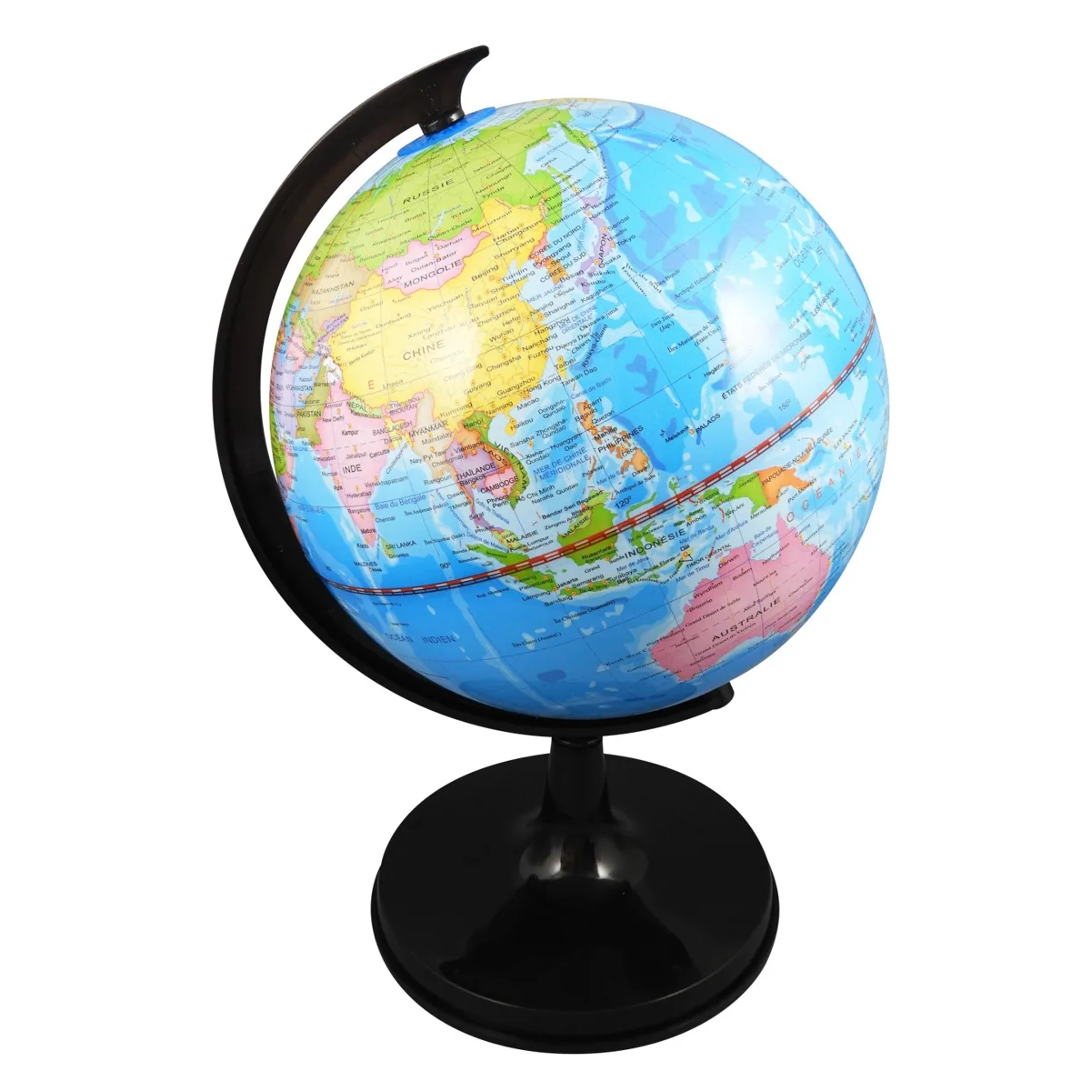 Globe terrestre Buki de 20 cm sur son socle noir