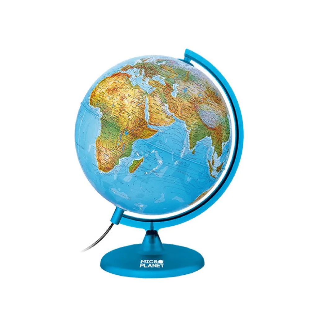 Globe Microplanet 30 cm allumé