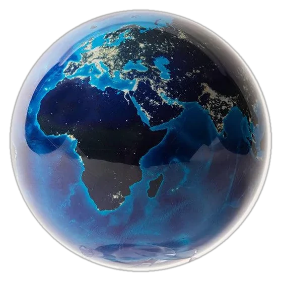 Globe Mova Terre la nuit