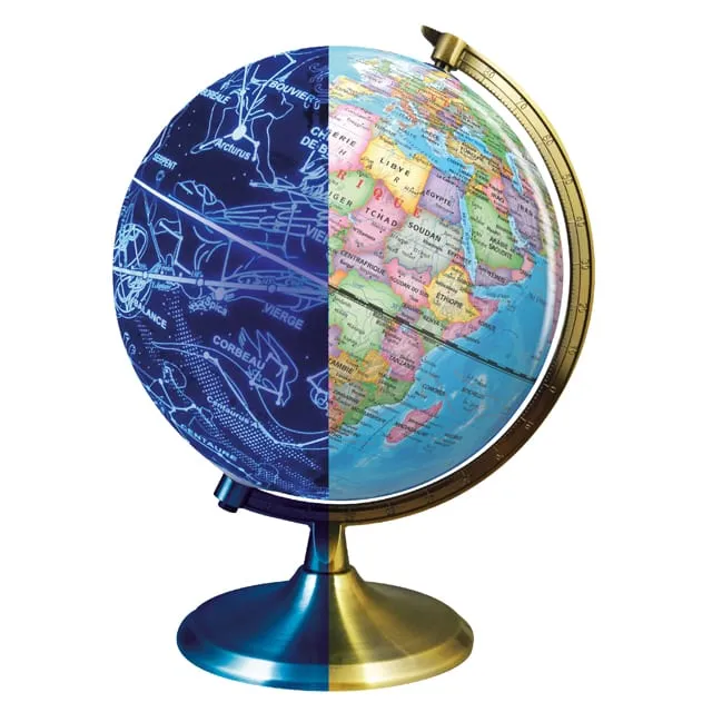Globe jour et nuit LED 20 cm de Nature & Découvertes