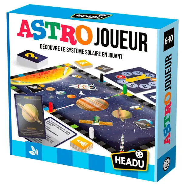 Boîte du jeu Astro Joueur, le jeu du système solaire de Headu