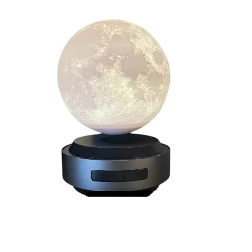 Détail de la lune gravée de la Moonflight en lévitation