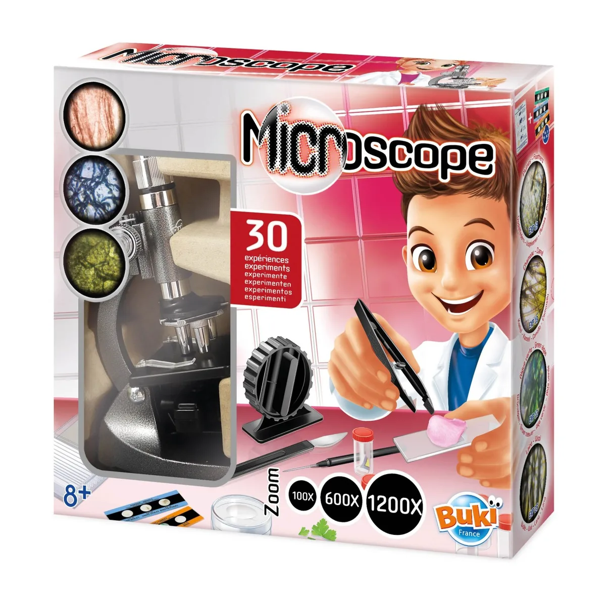 Boîte du microscope Buki 30 expériences