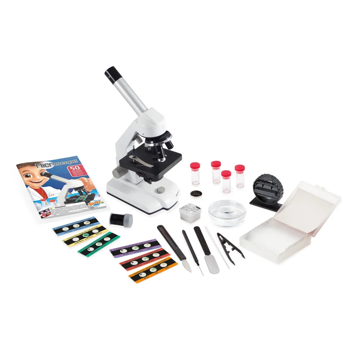 Microscope Buki 50 expériences avec son livret et ses accessoires