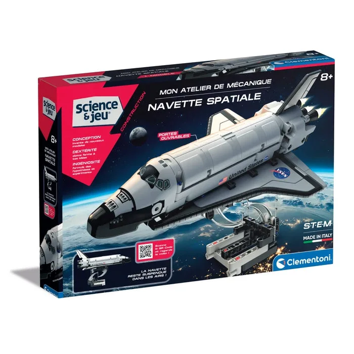 Boîte de la navette spatiale NASA Clementoni, gamme Science & Jeu construction