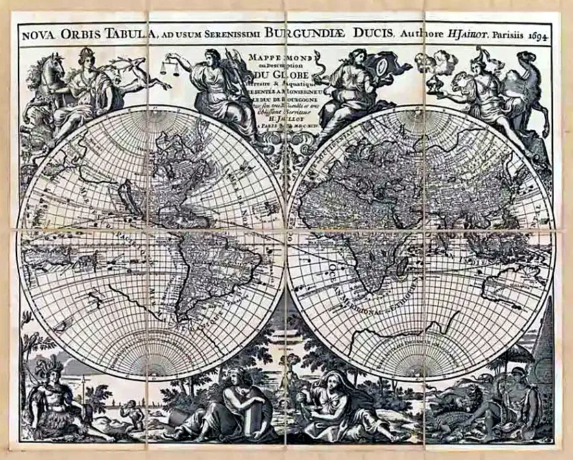 Planisphère de Jaillot (1694)